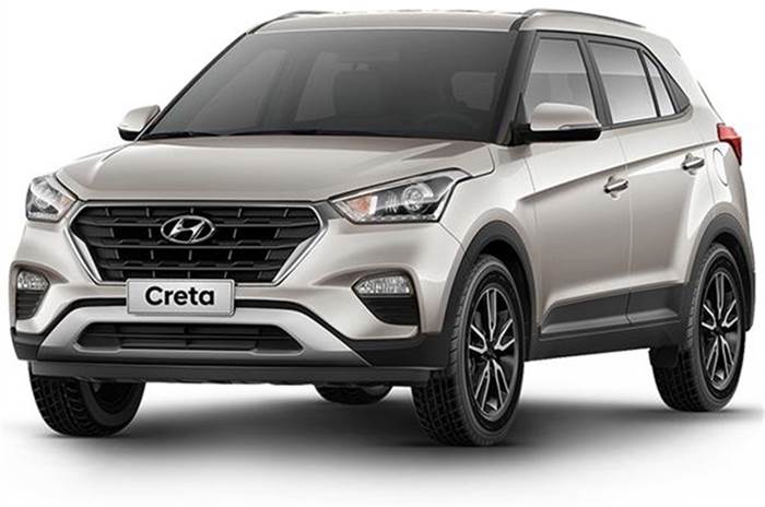 Hyundai Creta facelift spied in India